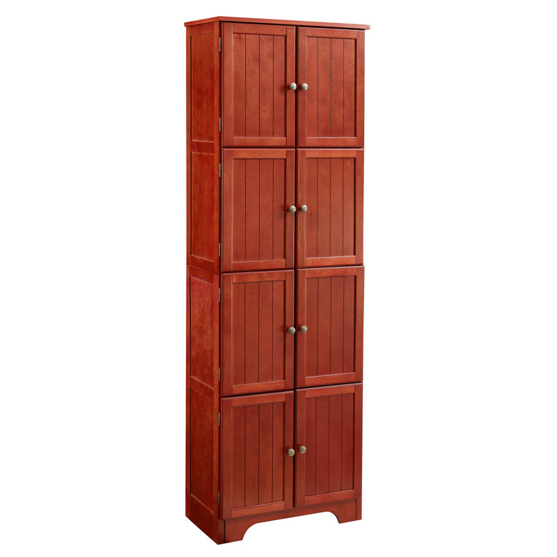 Armoire de salle de bain autoportante, Cerisier
