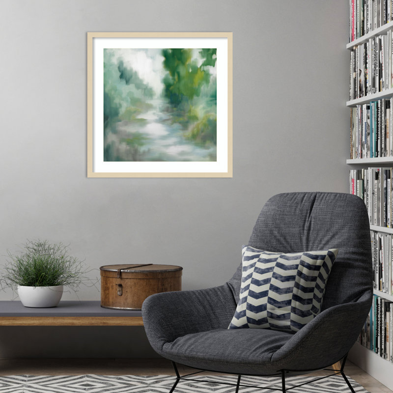 «Tranquil Places» par Jacqueline Ellens, reproduction d'art encadrée sur bois, H 25 po x l 25 po