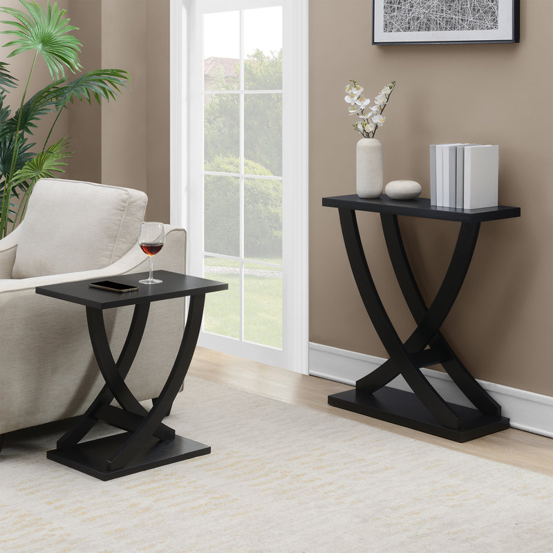 Table de bout Criss-Cross Arbri, Noir