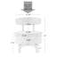 Fauteuil demi-tonneau pivotant