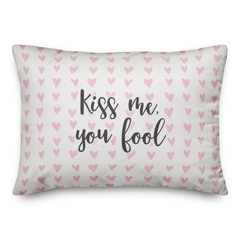  Coussin Kiss Me You Fool