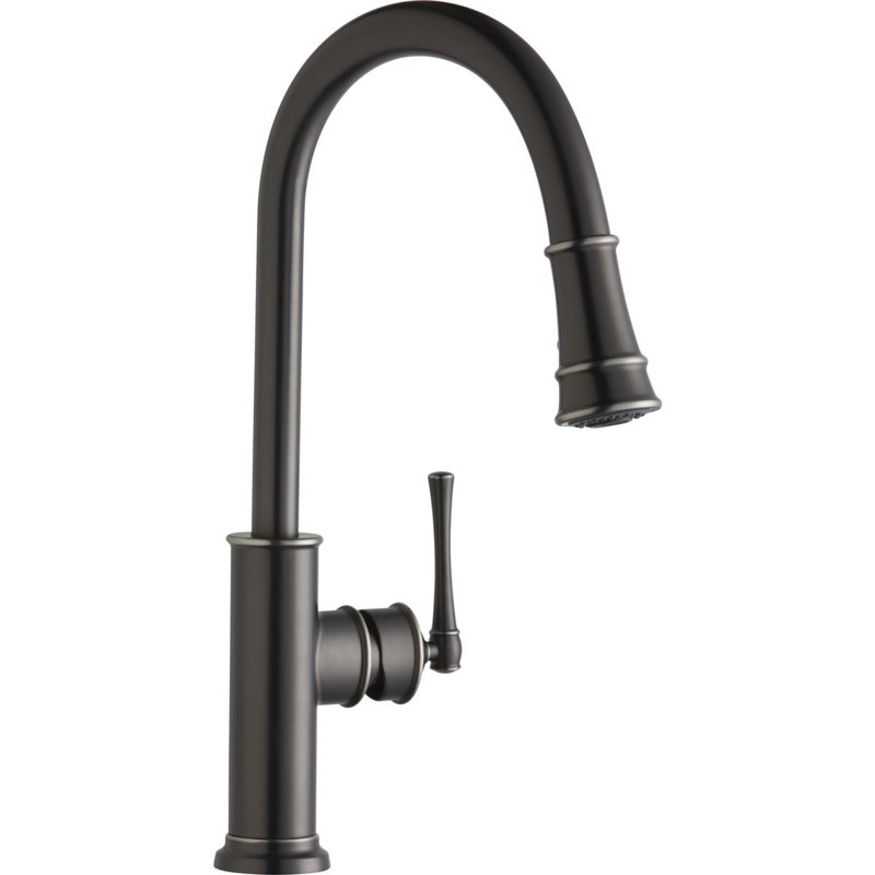 Explore Pull Down Single Handle Kitchen Faucet, Antique Steel