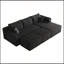 Canapé modulaire 95 avec 2 repose-pieds en forme de U dans un coin profond sans assemblage requis-1348391554-1348391552