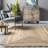 Tera Jute Area Rug for Dining Room Living Room Kitchen, Ivory-1821486478