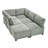 Modular Sectional Sofa U Shaped Modular Couch With Reversible Chaise Modular Sofa Sectional Couch,6- Seat Convertible Sofa,Fit For Living Room-1197697284