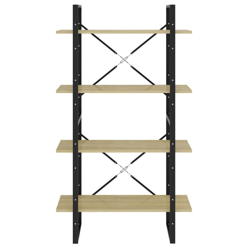 Griffing 140cm H Bookcase, Sonoma Oak, 140cm H x 80cm W x 30cm D