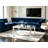 Crystal Frame Rectangular Mirrored Coffee Table with Crushed Diamond Inlay