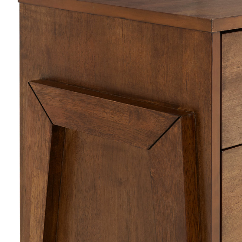 Commode double 6 tiroirs Selzer, Tabac