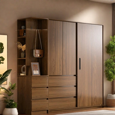 Garde-robe simple foncé classique