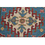 Tapis de couloir Kazak bleu clair 3 x 10