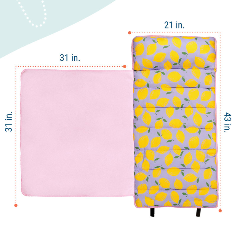 Tapis de sieste pour tout-petits Wildkin, 	Limonade lilas