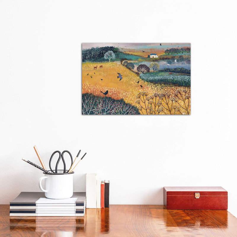 " Harvest Home " by Jo Grundy, 12" H x 18" W x 1.5" D, Wrapped Canvas