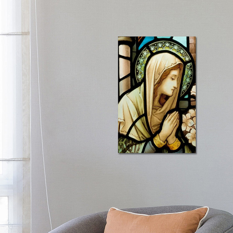 Virgin Marry by Unknown Artist - Wrapped Canvas Painting, 66.04 cm H x 45.72 cm W x 3.175 cm D