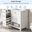 36" Bathroom Vanity With Ceramic Sink,Bathroom Vanity Cabinet With Doors & Drawers-109178700