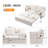 59.5" Convertible Sofa Bed 2-in-1 Upholstered Reclining Sleeper Sofa Couch Bed with Side Storage and USB/C-TYPE-561095429