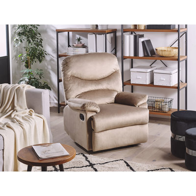 Whitford 85cm Wide Velvet Glider Standard Recliner
