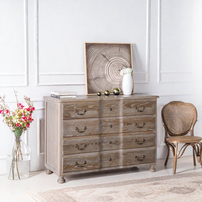 American Retro Accent Chest, Brown Gray