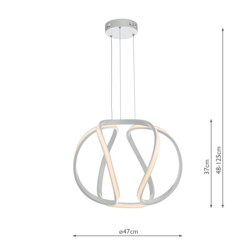 Pearl - Light Polished Chrome LED Geometric Pendant