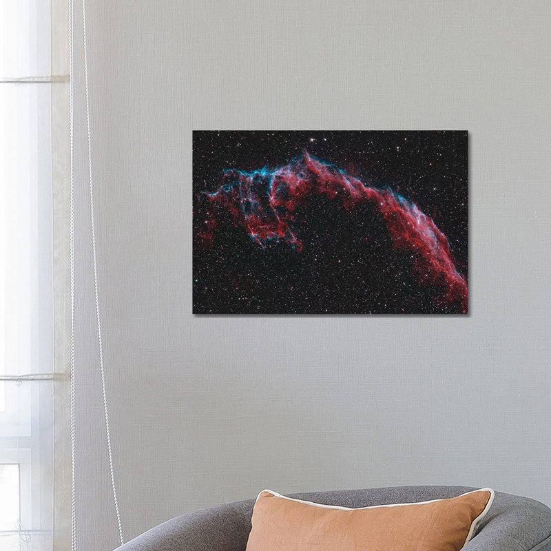The Eastern Veil Nebula 1 Piece Wrapped Canvas Wall Art