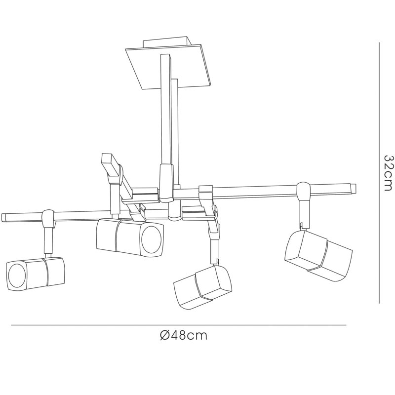 Witter Glass Semi Flush Mount