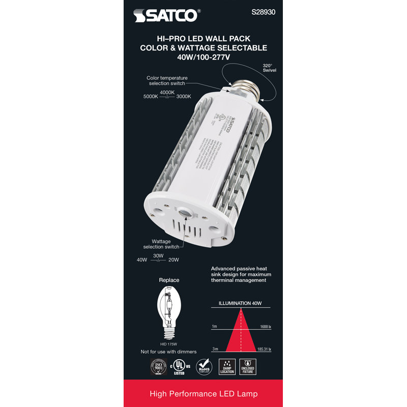 40 Watt White LED Bulb