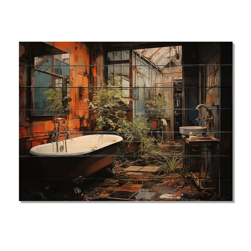 Leandrea, salle de bain Urban Oasis I sur bois, H 30 po x l 40 po x P 0,78 po