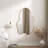 35.4" x 23.6" Large Gold Frame Irregular Bathroom Wall Mirror - Modern Aluminum Framed Vanity Accent Mirror-30869370
