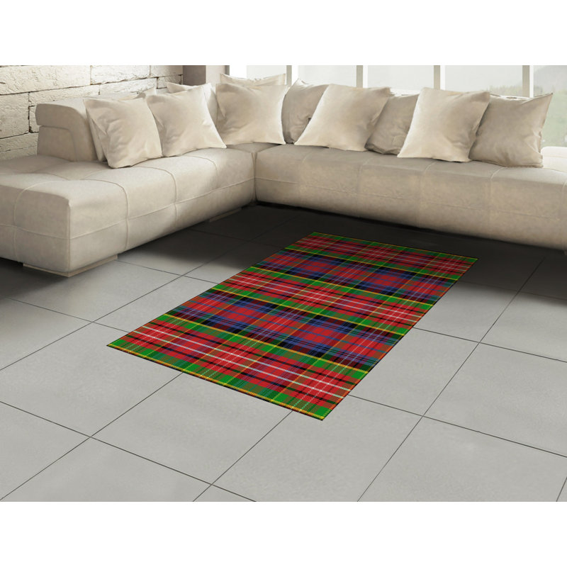 Jaida Plaid Hand Woven Area Rug, Rectangle 120 x 180cm