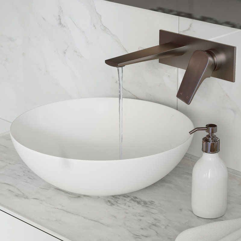 Monaco Single-Handle, Wall-Mount, Bathroom Faucet, Oil Rubbed Bronze