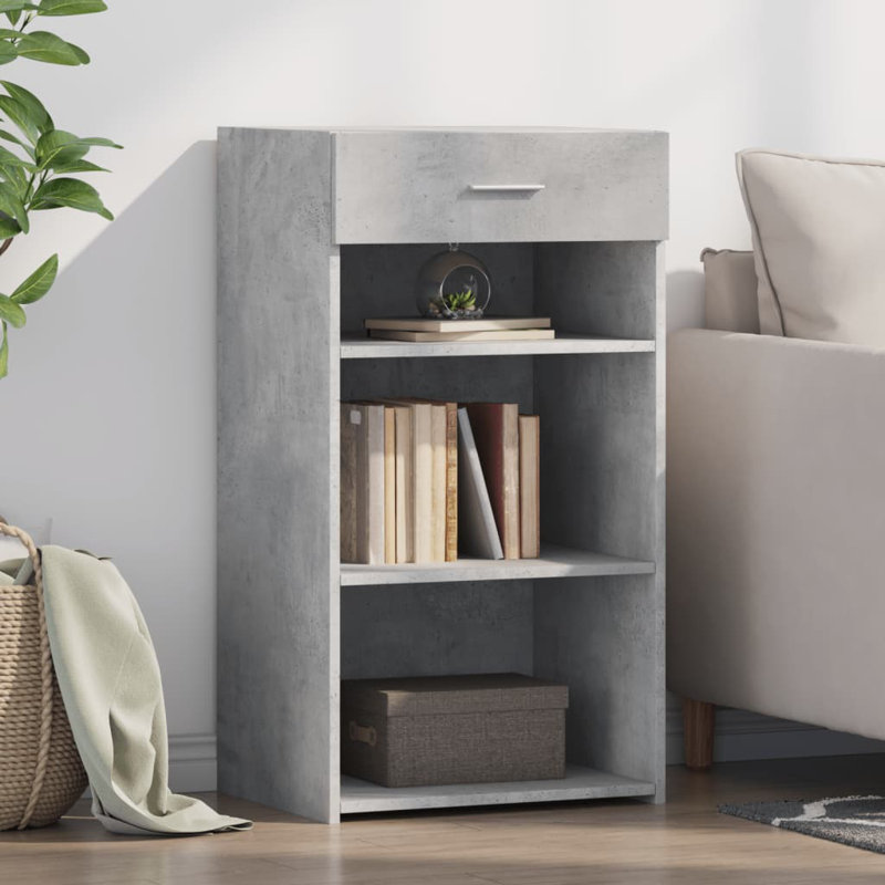 Quantesha 50 cm W Sideboard, Concrete Grey