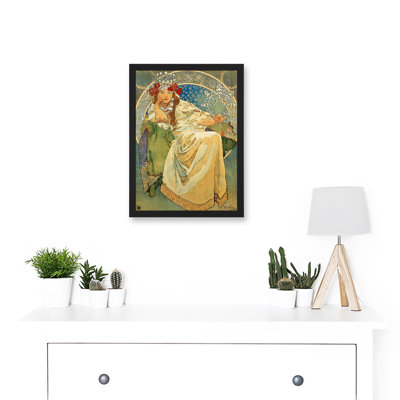 Princess Hyacinth 1911 Ballet Prague by Alphonse Mucha - Single Picture Frame Painting