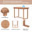 Farmhouse Counter Height 5-Piece Dining Table Set-900094770-900094771