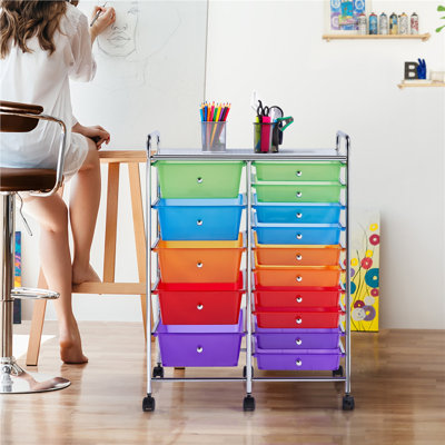 91cm H x 63cm W Utility Cart with Wheels