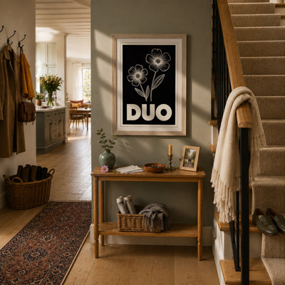 Duo Blooms Botanical - Framed Print
