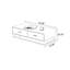 Table basse en bois avec tiroirs double-face