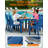 All Weather Rectangular HIPS Patio Dining Set for 6 with Arm Chairs 7 Piece Outdoor Furniture Set with Umbrella Hole Modern Plastic Outdoor Dining Sets-674591243-698425764