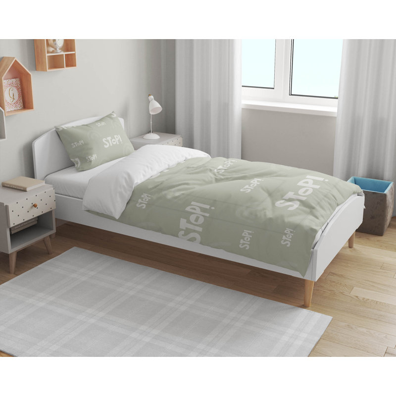 Stop Decorative Lightweight Comforter Set, Light Green