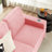 83.86"Snowfleece Fabric Sofa, Compressed Couch,3-Seater Sofa-1158501481