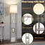 Lampe sur pied avec tablettes, lampes de coin en bois pour le salon ...