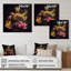«Chic Black and Gold Perfume Bottle III», impression sur toile-86545451-86545455
