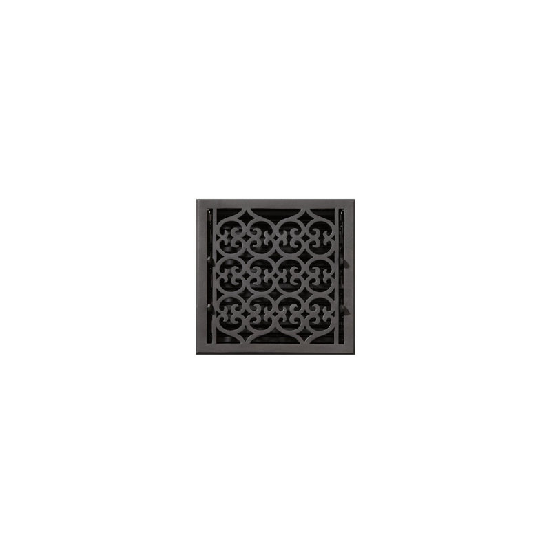 Old Victorian Cast Iron Floor Register - Powder Coat
