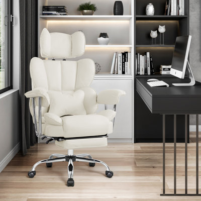 Armie Polyester Blend Executive Chair with Headrest
