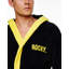 Rocky Fleece Above Knee Bathrobe with Pockets and Hood