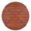 Table basse de patio avec plateau rond, base en métal