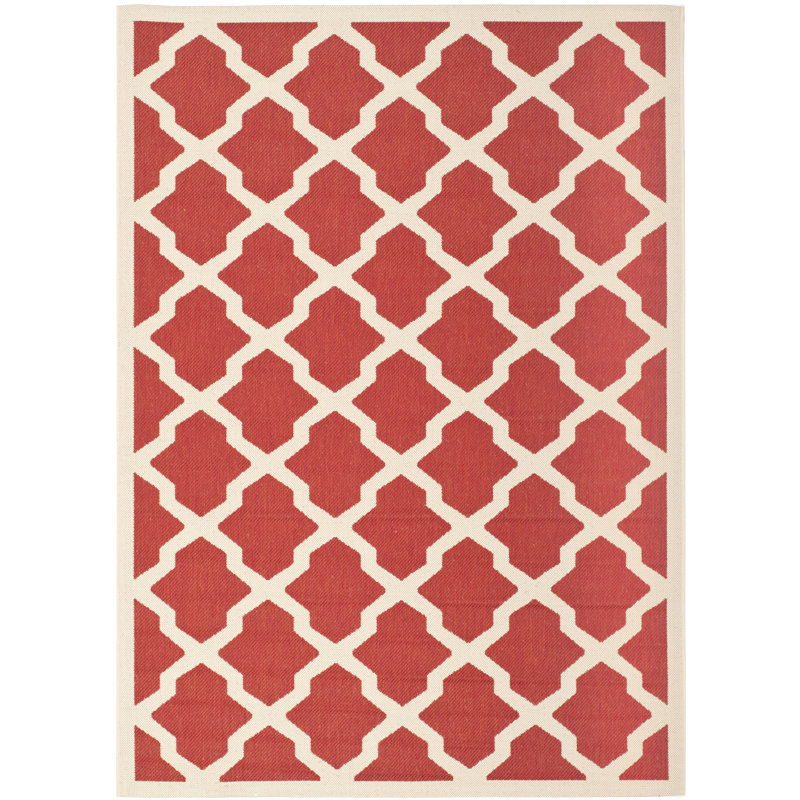Herefordshire Performance Geometric Indoor/Outdoor Area Rug, Rectangle 5'3" x 7'7"