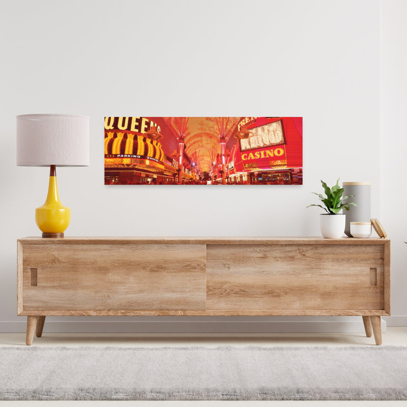 Fremont St expérience, Las Vegas, Nv, architecture contemporaine, art mural de la ville, H 36 po x l 12 po