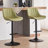 Modern Height Adjustable Swivel Bar Stools Upholstered Leather Barstool Kitchen Island Chairs With Metal Frame-1949709380