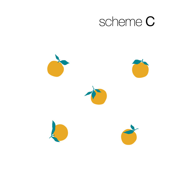 Adhésif décoratif orange, Jaune