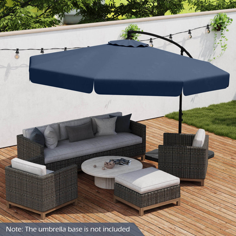 Parasol suspendu en porte-à-faux 10 pi, Marine