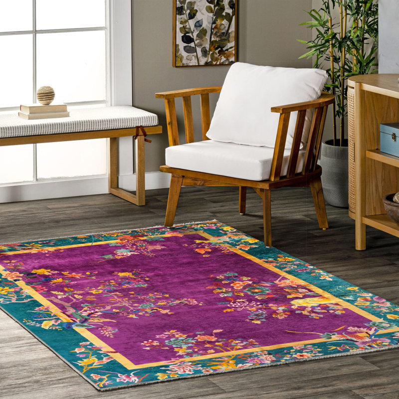 Zelphia Floral Indoor / Outdoor Rug, Runner 3'4" x 9'11"